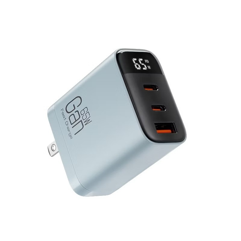 GaN 65W 三孔 氮化鎵 數顯快充 PD 充電器 台灣BSMI認證 2C1A 數位顯示 Type C 充電頭 快充頭-規格圖11