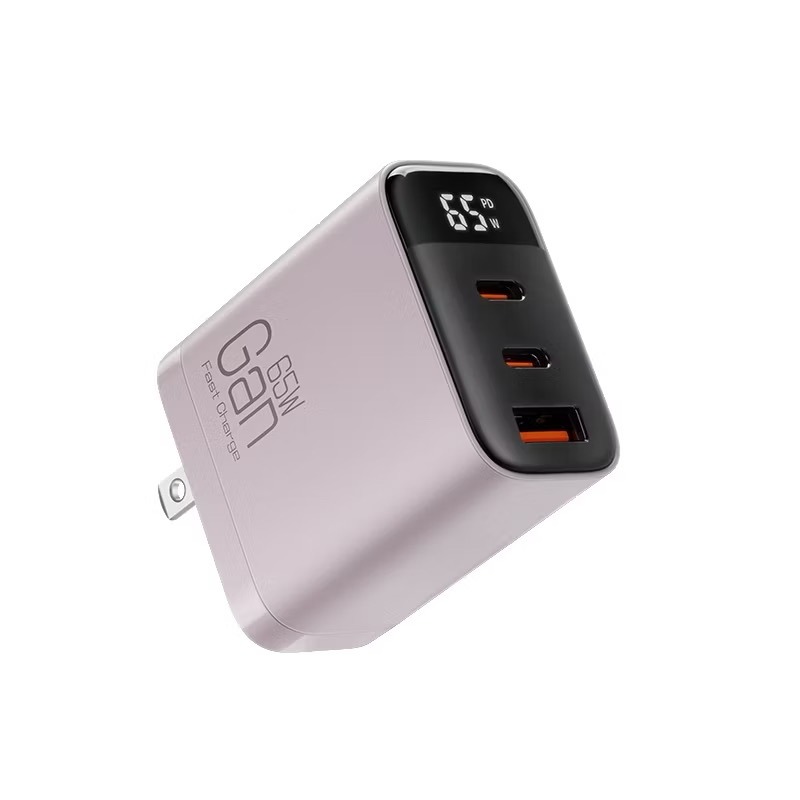 GaN 65W 三孔 氮化鎵 數顯快充 PD 充電器 台灣BSMI認證 2C1A 數位顯示 Type C 充電頭 快充頭-規格圖11