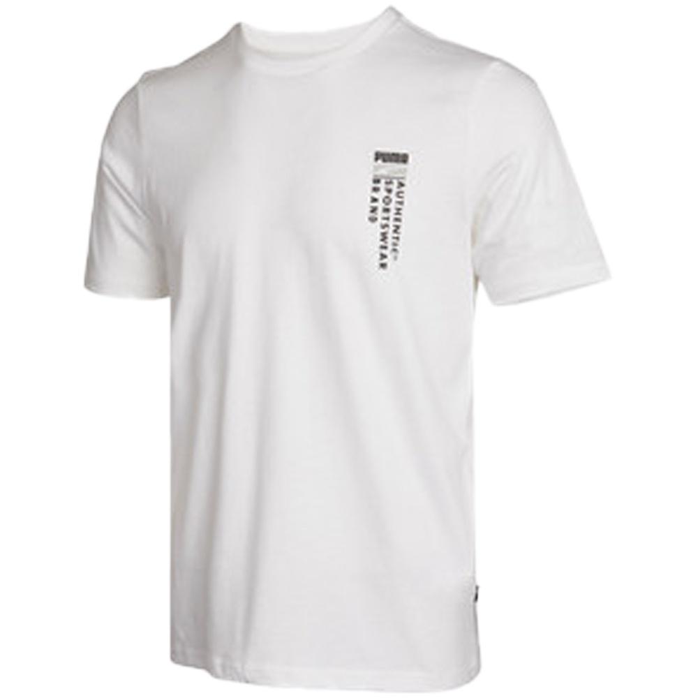 PUMA彪馬 男裝 2022 新款運動服 休閒圓領 短袖T卹 彪馬白黑 85597502 85597501-細節圖7