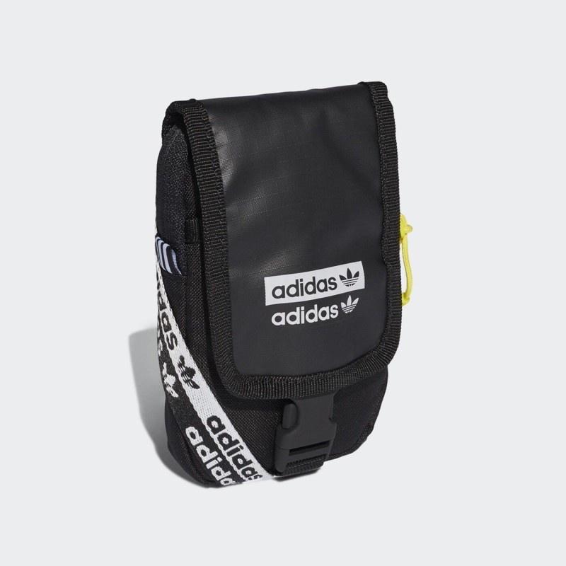 Adidas 小包 頸掛包 側背包 證件包 手機包 串標 黑色 FM1298-細節圖3