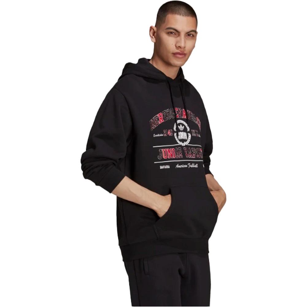 Adidas愛迪達 連帽衛衣帽T 三葉草 新款男子休閒運動寬鬆連帽衛衣  HF9218-細節圖3