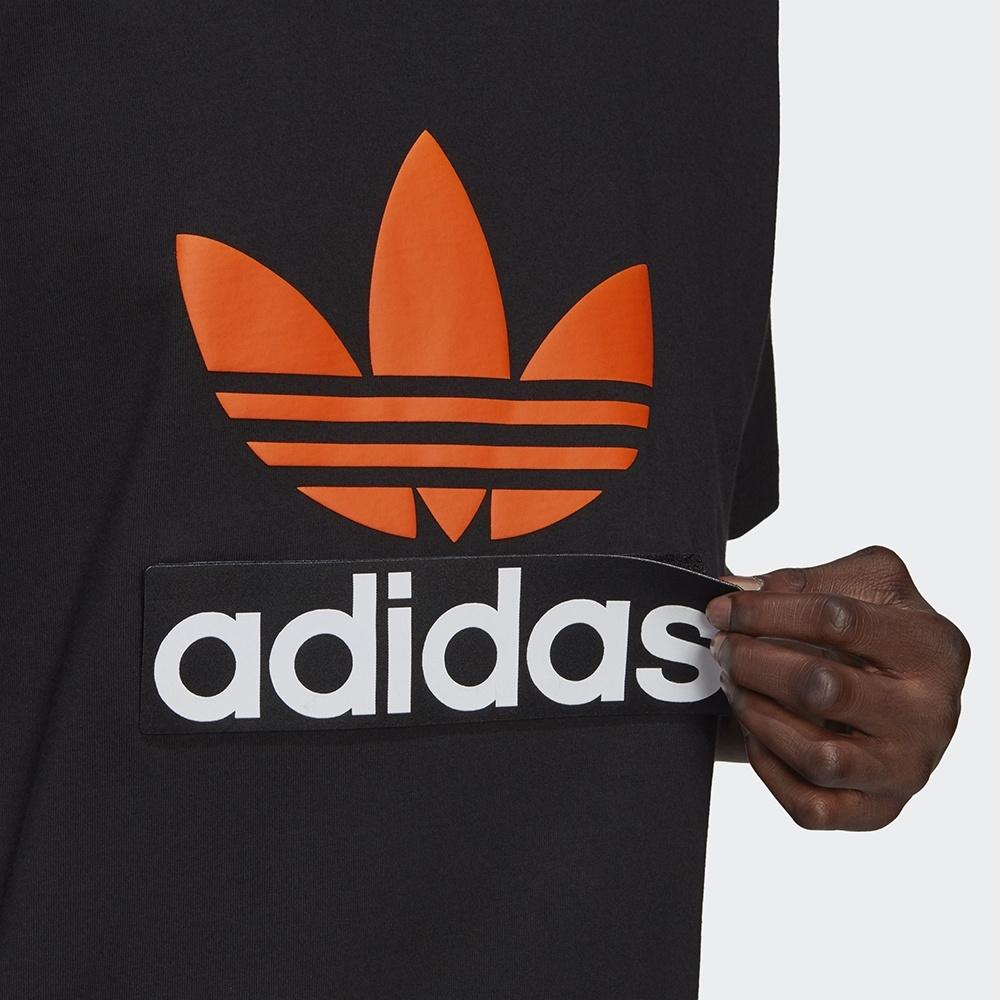 ADIDAS ORIGINALS 短袖 短T 三葉草 休閒 運動 男款 黑H09347-細節圖5