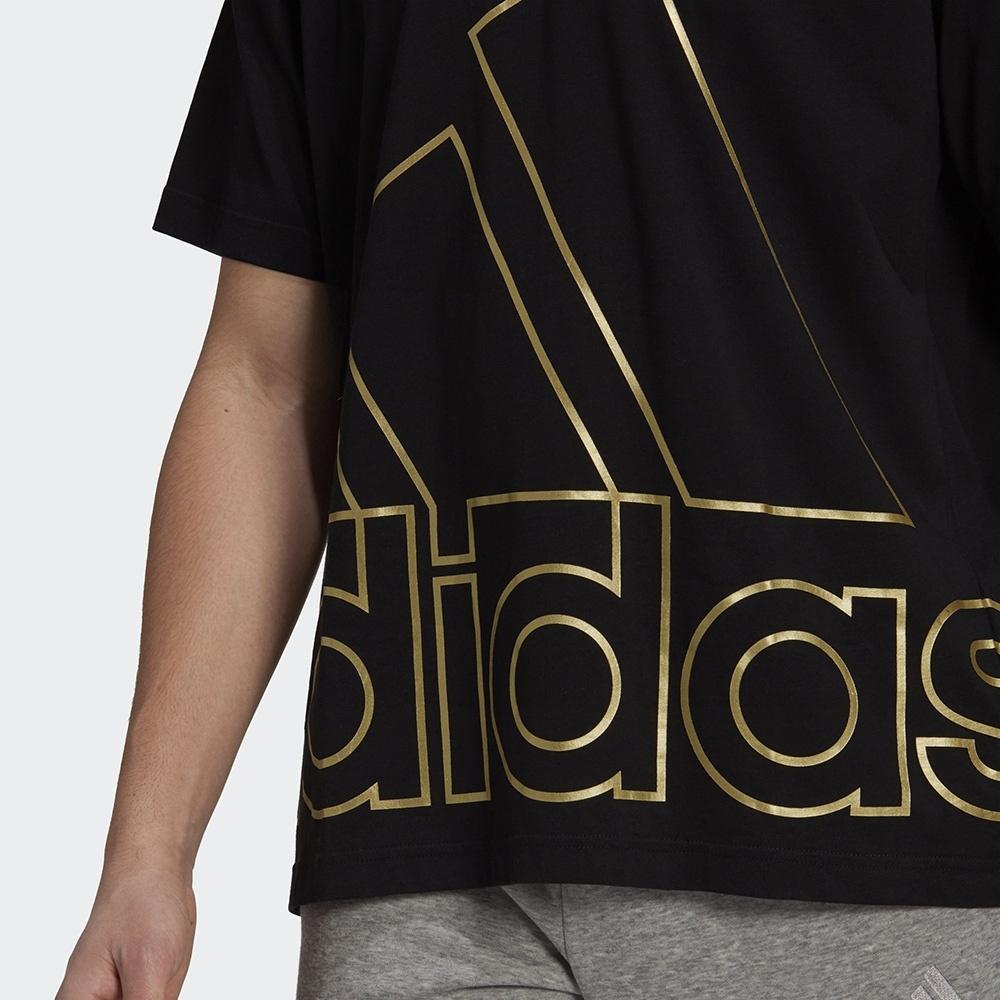 ADIDAS U BIG LOGO T 運動短袖 棉質 短T 大LOGO 經典 黑色 男款  短袖 上衣 GU4291-細節圖5