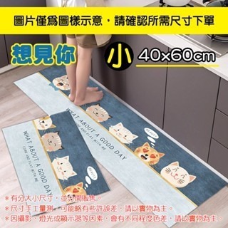 🔥壓紋防滑🔥卡通廚房地墊 廚房長條地墊 廚房地墊 地墊 防滑地墊 吸水地墊 廚房腳踏墊 踏墊 短絨廚房地墊 廚房腳墊-規格圖9