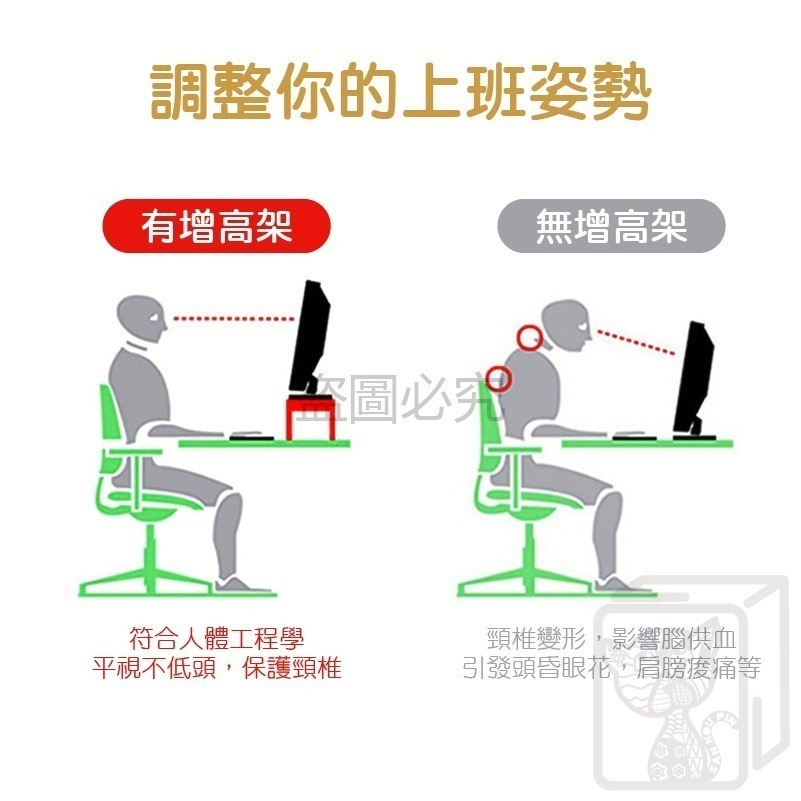 🔥承重力強🔥電腦增高架 桌上置物架 螢幕增高架 木層架 鍵盤收納架 電腦螢幕增高木頭層架  優質板材 多款顏色-細節圖8