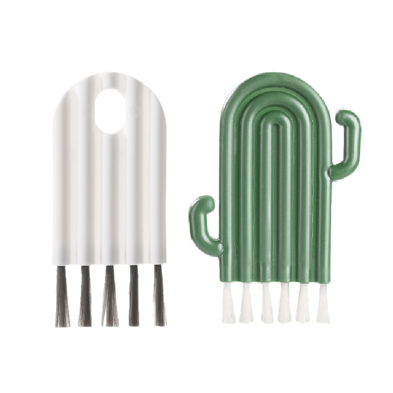 🌵仙人掌造型🌵可彎曲杯蓋刷 仙人掌杯蓋清潔刷 可彎曲刷 造型杯刷 清潔刷 杯蓋清潔刷 多功能清潔刷 可彎曲清潔刷-細節圖2