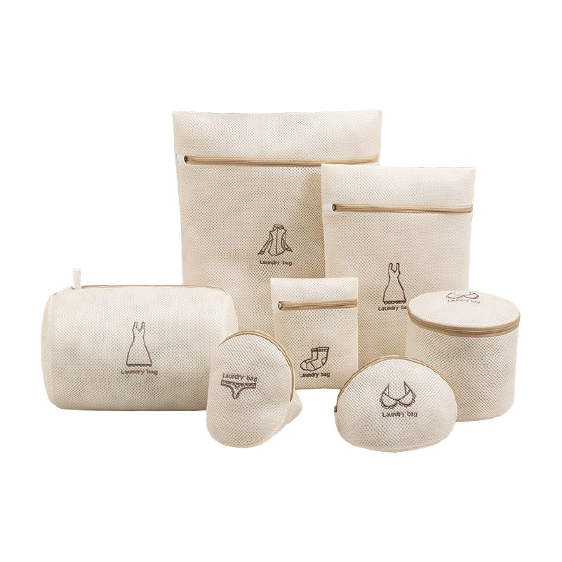 🔥挑戰底價🔥洗衣袋加厚 刺繡洗衣袋 內衣洗衣袋 加厚洗衣網 圓筒衣物袋 洗內衣袋 抗拉扯洗衣袋 髒衣袋 旅行收納袋-細節圖2