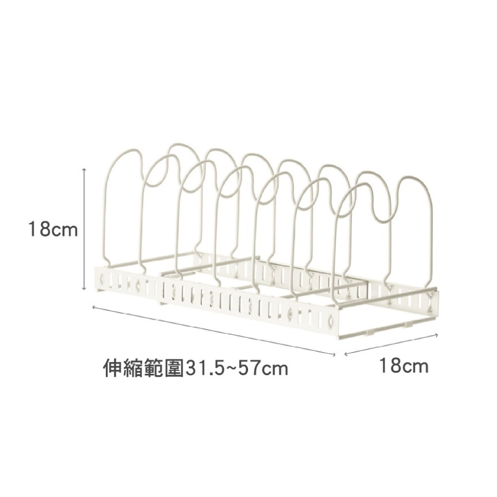 🔥快速瀝水🔥伸縮鍋蓋架置物架 鍋具收納架 鍋具置物架 鍋子收納架 廚房收納 鍋蓋置物架 鍋子收納 鍋架 碗盤收納鍋架-細節圖9