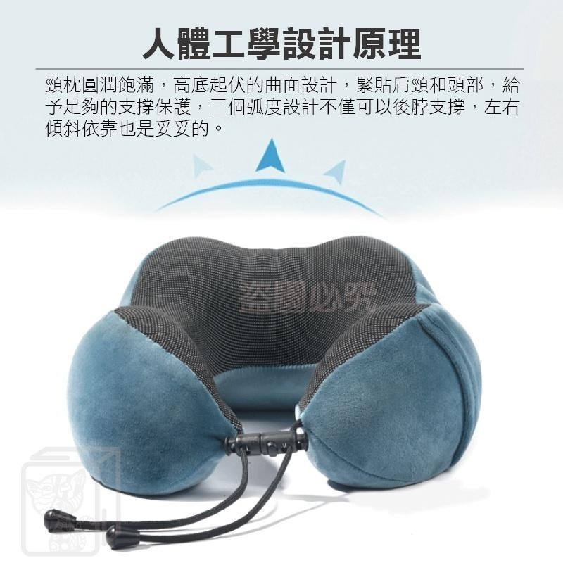 🔥台灣發貨🔥U型護頸枕 旅行記憶枕 U型脖枕 記憶枕 記憶棉枕頭 午睡枕 護脖枕 U形枕 搭車頸枕 飛機枕記憶枕頸枕-細節圖7