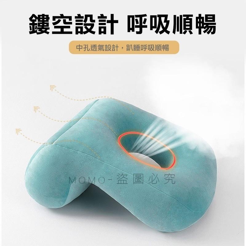 🔥台灣發貨🔥午休睡眠 旅行枕頭 人體工學午睡枕 辦公室趴睡枕 午休睡眠枕 慢回彈睡眠枕 透氣趴睡枕 午覺枕 出國枕頭-細節圖4