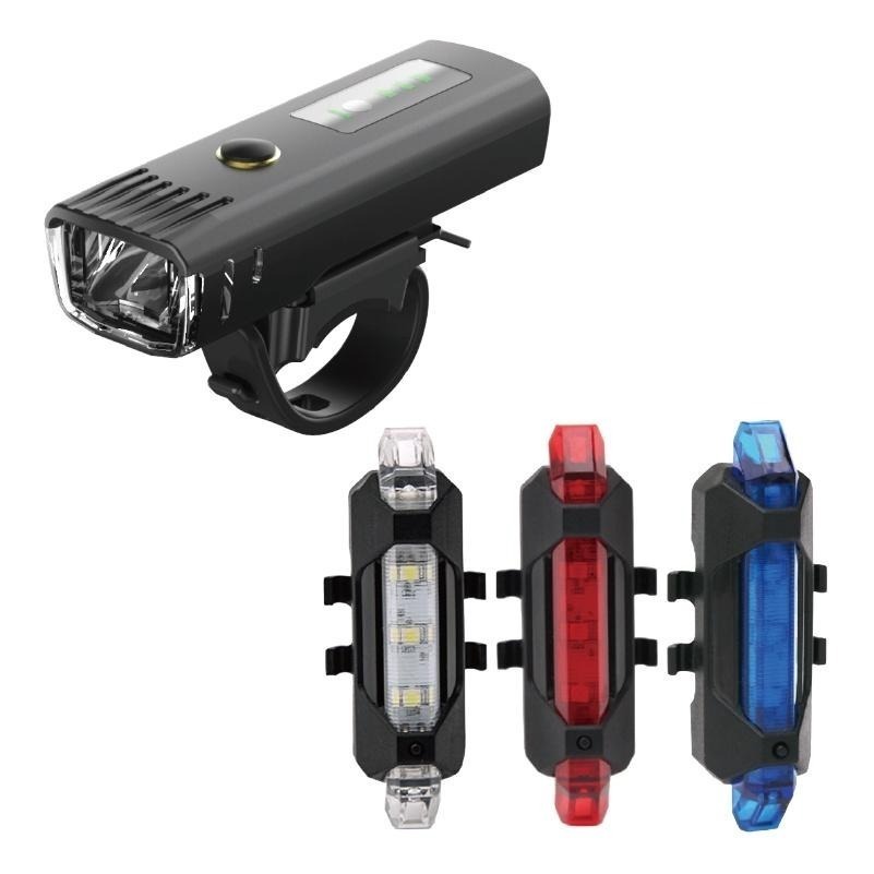 ✨長久續航✨自行車前後燈 單車頭燈 自行車前燈 腳踏車燈 單車前燈 自行車燈 警示燈 腳踏車燈 學生車 車燈 大燈 尾燈-細節圖2