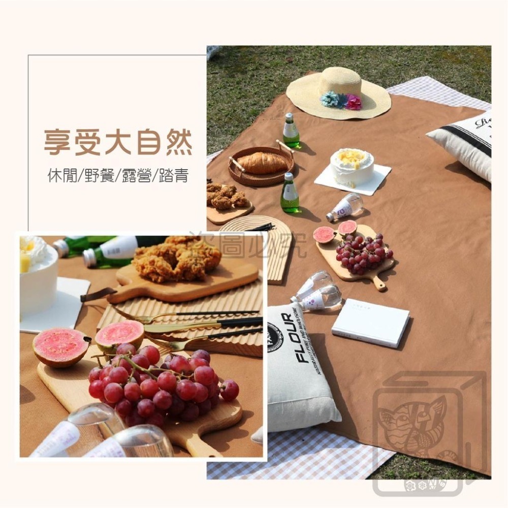 ✨台灣發貨✨露營野餐墊 野餐墊 防水野餐墊 戶外露營墊 日式野餐墊 沙灘墊 裝飾布 防水地墊 露營用品 野餐 地墊 露營-細節圖4