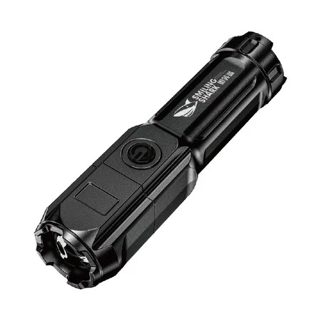 微笑鯊調焦手電筒(附USB充電線x1)