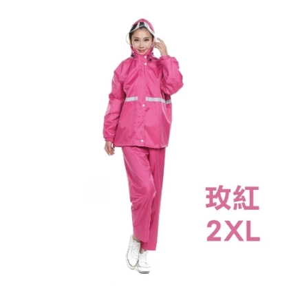 🔥最低價🔥成人雨衣 加厚式 兩件式雨衣反光機車雨衣 雨衣 雨褲 雨衣套裝 摩托車雨衣 防水防風 2件式雨衣反光條雨衣-規格圖9