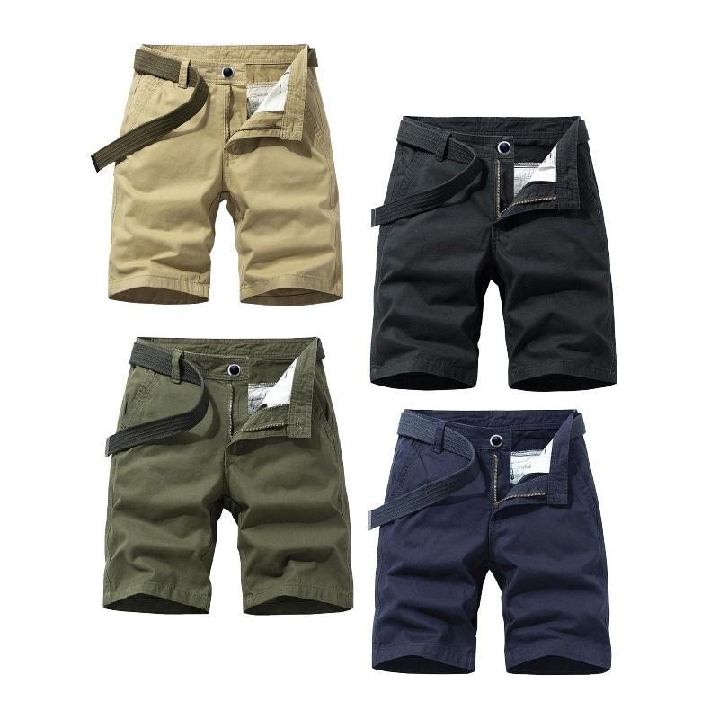 🔥休閒百搭🔥五分休閒短褲 素色男士短褲 五分褲 韓系休閒褲 男生短褲 素面棉短褲 棉質短褲 休閒五分褲 五分短褲-細節圖2