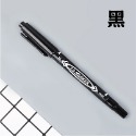 黑色 (雙頭)油性簽字筆
