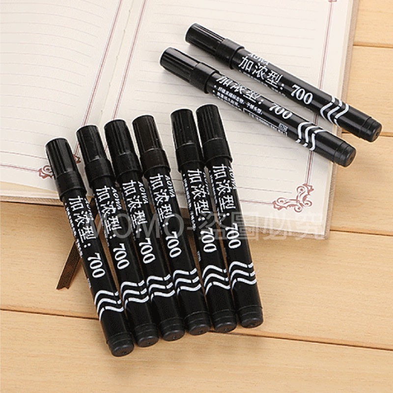 🔥不易斷墨🔥兩色可選🔥油性奇異筆 油性記號筆 速乾奇異筆 大容量簽字筆 油性筆馬克筆 大頭筆大字筆 辦公室文具-細節圖6