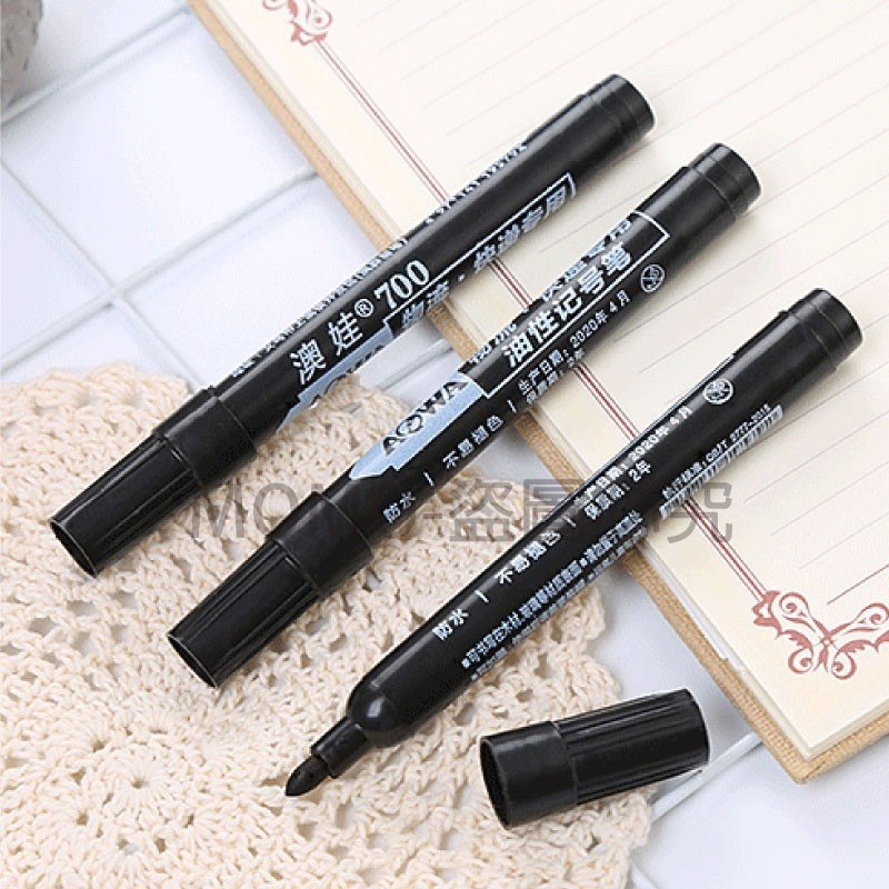 🔥不易斷墨🔥兩色可選🔥油性奇異筆 油性記號筆 速乾奇異筆 大容量簽字筆 油性筆馬克筆 大頭筆大字筆 辦公室文具-細節圖5