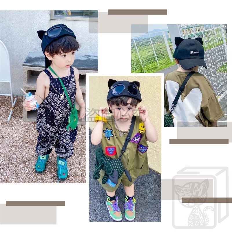 🔥網紅爆款🔥飛行員棒球帽 墨鏡棒球帽 遮陽帽 墨鏡帽 眼鏡帽子 鴨舌帽 太陽眼鏡 防曬 遮陽眼鏡 貓耳朵帽子 飛行員-細節圖7