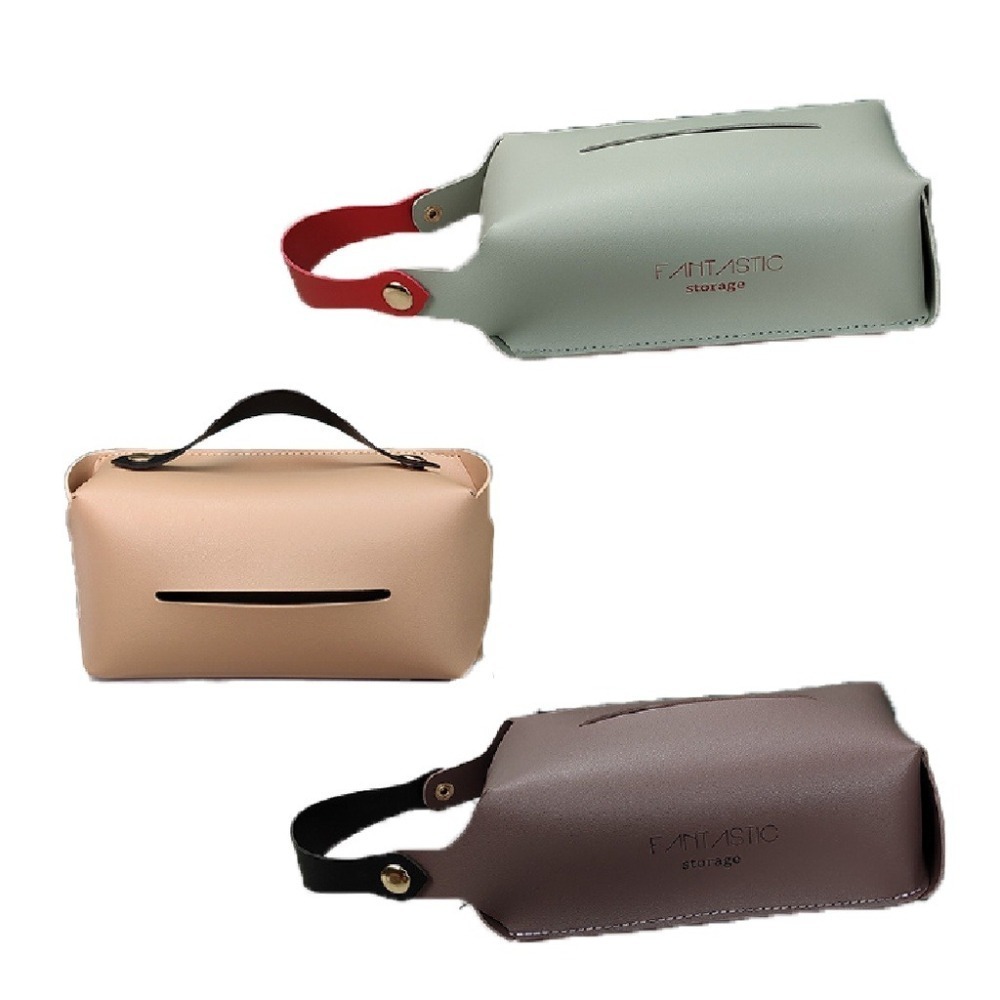 🔥台灣出貨🔥皮革面紙套 面紙收納盒 衛生紙盒 車用面紙盒 紙巾盒 掛式紙巾套 車用面紙套 面紙套-細節圖2