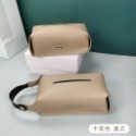 【直掛式】卡其色 皮革面紙套