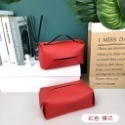 【橫掛式】紅色 皮革面紙套