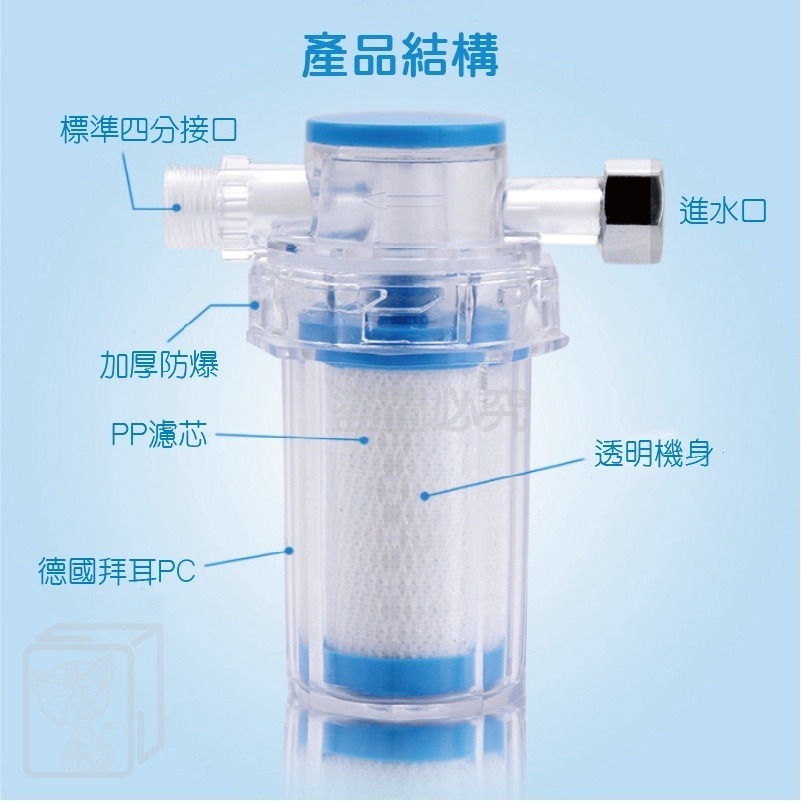 🔥台灣現貨🔥MDBC小型前置過濾器 水龍頭過濾器 蓮蓬頭過濾 淨水器 廚房淨水過濾 除氯 水龍頭濾水器 前置過濾器-細節圖4