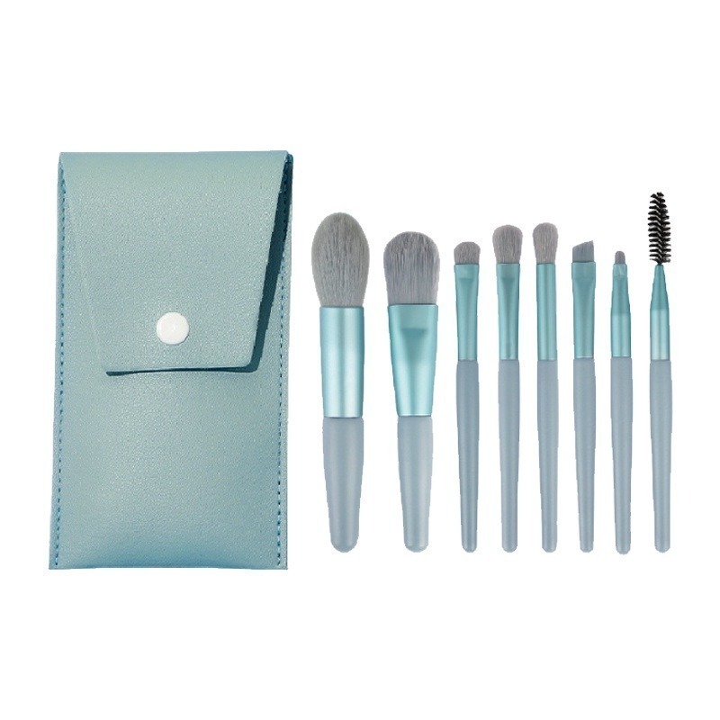 🔥台灣現貨🔥美妝刷具組 8件組 迷你刷具 隨身刷具 旅行化妝組 化妝刷具 化妝刷 眼影刷 粉底刷 蜜粉刷 腮紅刷-細節圖2