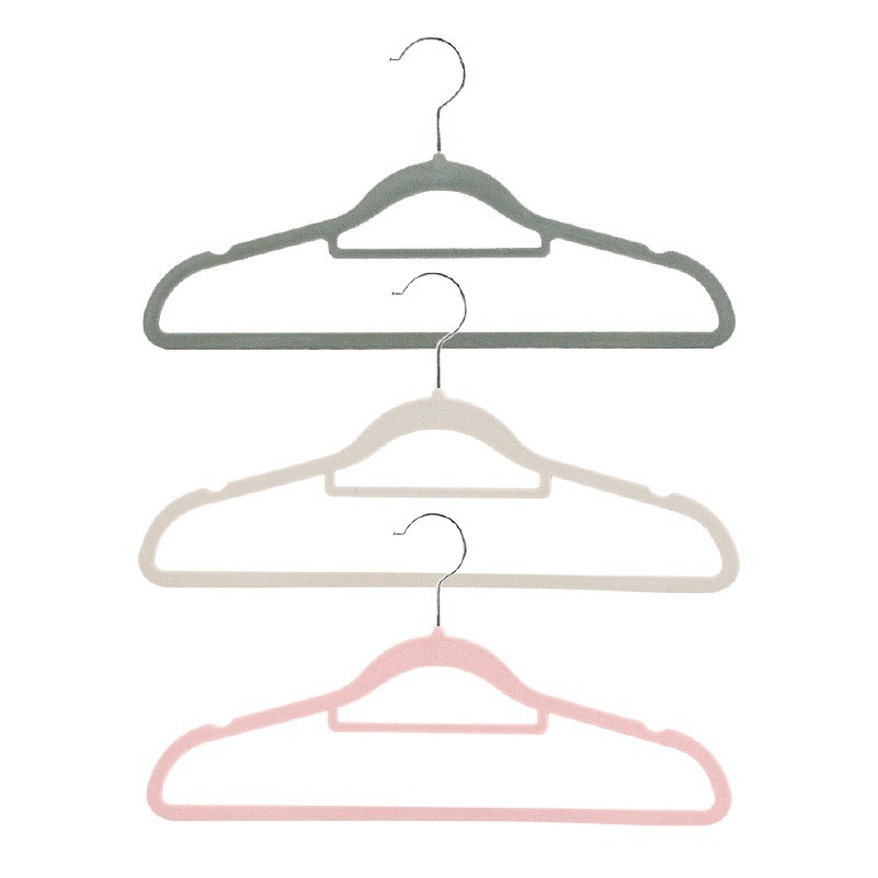 ✨無痕護衣✨植絨衣架 植絨無痕衣架 防滑衣架 居家收納 衣架 衣櫃收納 掛衣架 吊衣架 衣架 無痕衣架 曬衣架 衣物收納-細節圖2