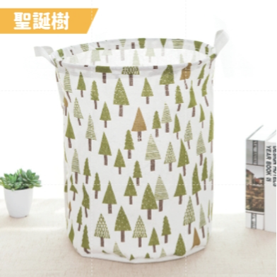 聖誕樹 棉麻洗衣籃