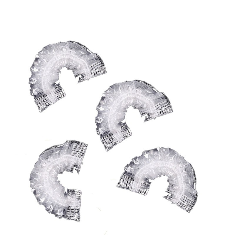 🔥染髮必備🔥一次性防水耳套 透明防水耳套 一次性耳罩 染髮耳套 拋棄式耳罩 洗頭耳套 透明護耳套 簡易耳套-細節圖2