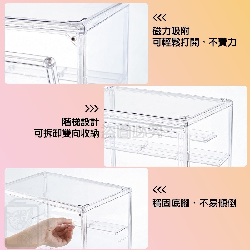 🔥最低價🔥公仔收納盒 公仔盒 盲盒收納盒 泡泡瑪特 玩具收藏盒 模型展示櫃 展示櫃 包包展示盒 公仔展示盒 模型收納-細節圖9