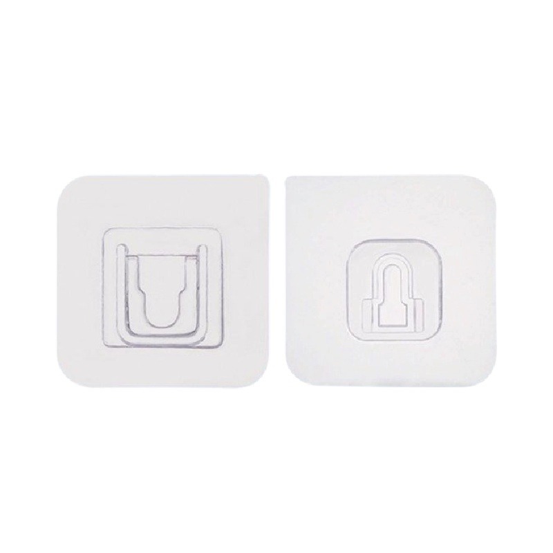 🔥台灣發貨🔥無痕子母扣 免打孔排插固定器 插座固定器 多功能子母扣 壁掛式置物架貼片 防水無痕卡扣 透明無痕貼-細節圖2