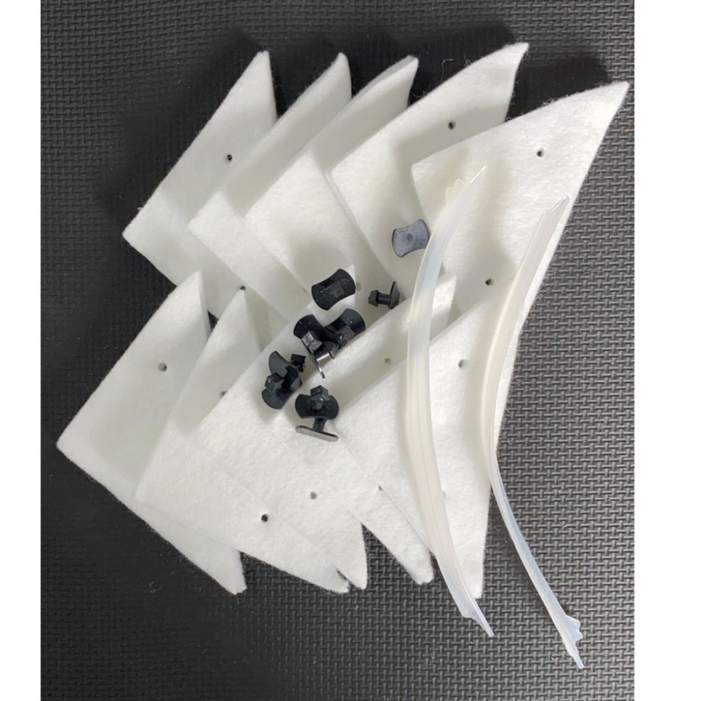 <加購商品>擦窗器棉片 擦窗器補充包(棉片*10+鈕扣*6+清潔刮條*2)-細節圖2