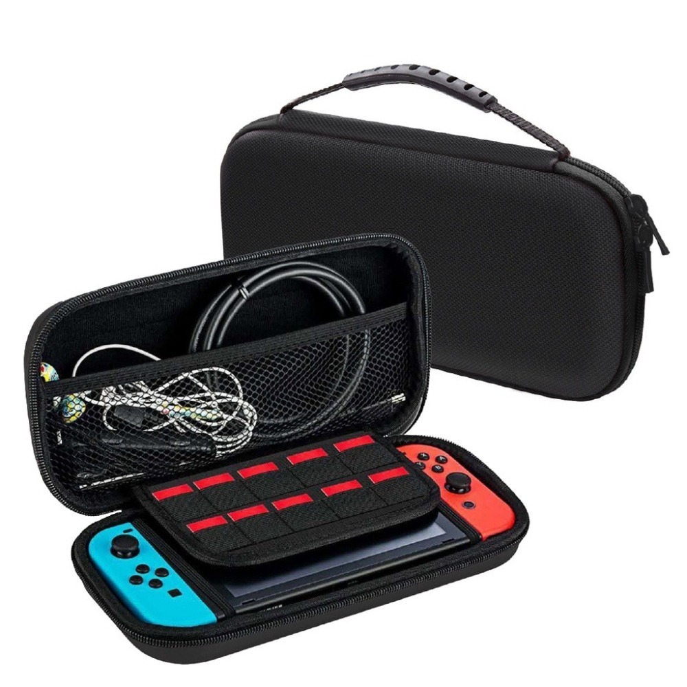 🔥台灣發貨🔥任天堂switch收納包  主機收納遊戲機保護套 防震防摔防塵收納盒 防刮傷多功能收納包 遊戲卡夾收納-細節圖2