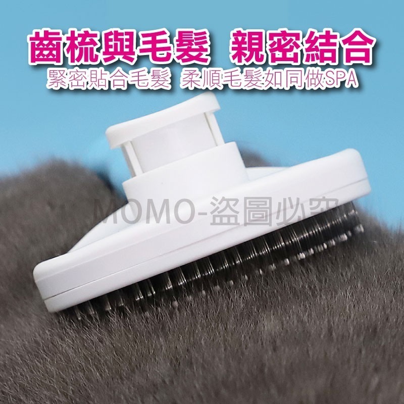 🔥防靜電🔥寵物除毛梳 寵物梳毛 自動褪毛圓頭梳 清潔梳 寵物梳子 狗梳子 貓梳子 貓狗脫毛梳 寵物理毛 寵物脫毛梳-細節圖7