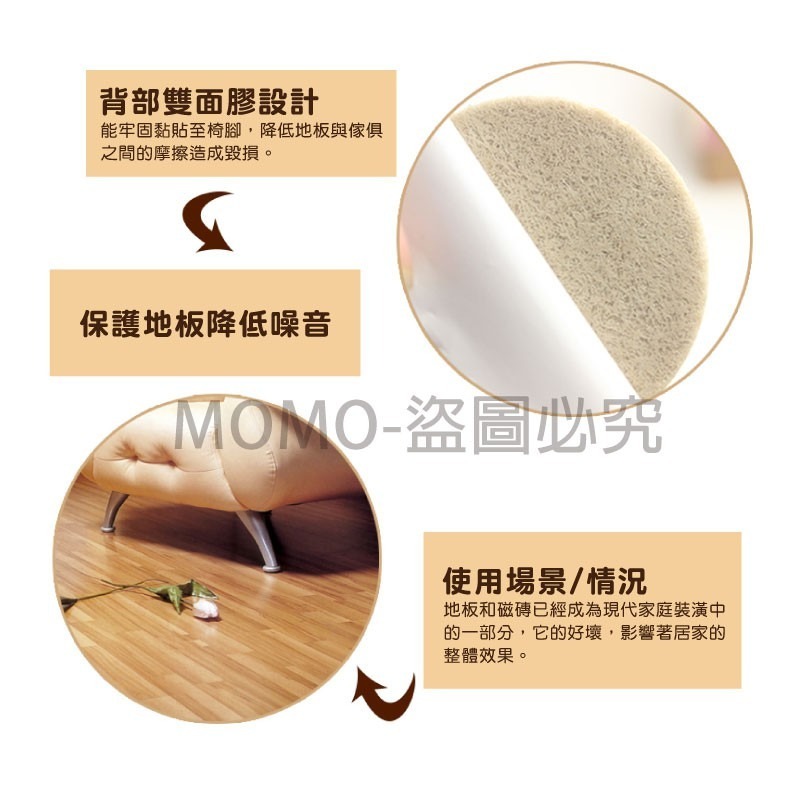 🔥防震降噪🔥毛氈腳墊 家具防滑墊 毛氈墊 加厚防滑墊 桌椅腳墊 靜音桌椅腳墊 防磨腳墊 防震防刮 消音毛墊 靜音墊-細節圖4