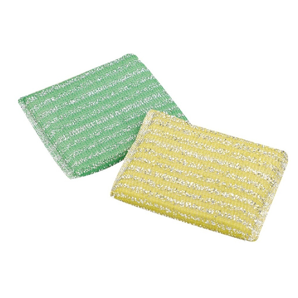 🔥柔軟細膩好刷🔥金蔥菜瓜布 清潔海棉擦 清潔用洗碗刷 強效去汙 洗碗海綿刷 雙面魔力擦 刷碗布 洗碗洗鍋子-細節圖2