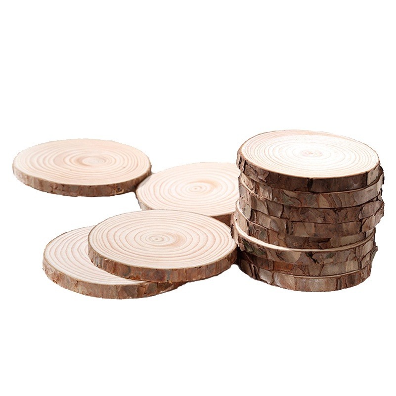 🔥超低價🔥木杯墊 松木片 圓木片 木頭杯墊 圓木片 公仔底座 隔熱墊 木頭杯墊 拍攝道具 兒童木樁彩繪 茶茶墊 裝飾-細節圖2