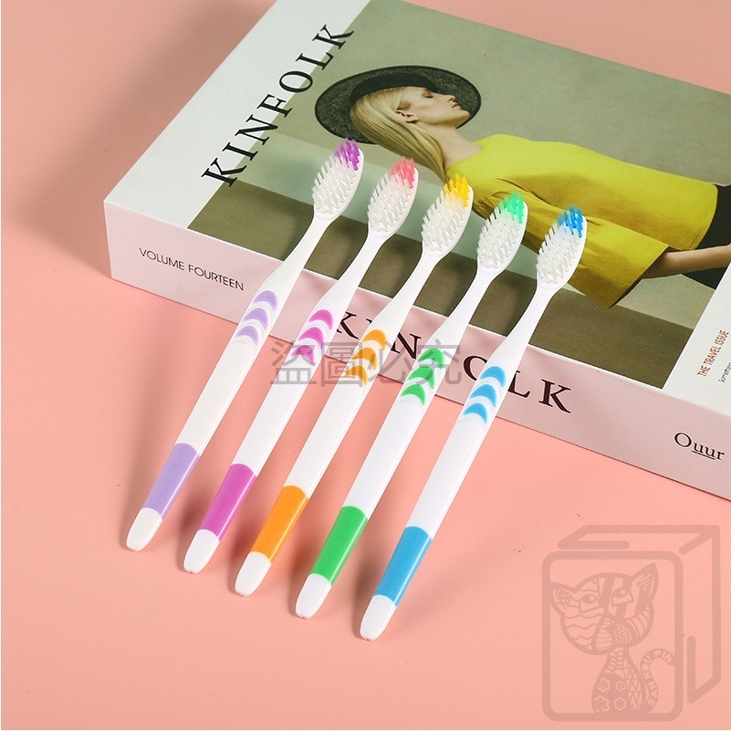 🔥柔順刷毛🔥小月亮牙刷 軟毛牙刷 清潔牙垢 小牙刷 軟毛牙刷 小巧刷頭 深層清潔 旅行牙刷 家用牙刷 牙刷 旅遊外出-細節圖9