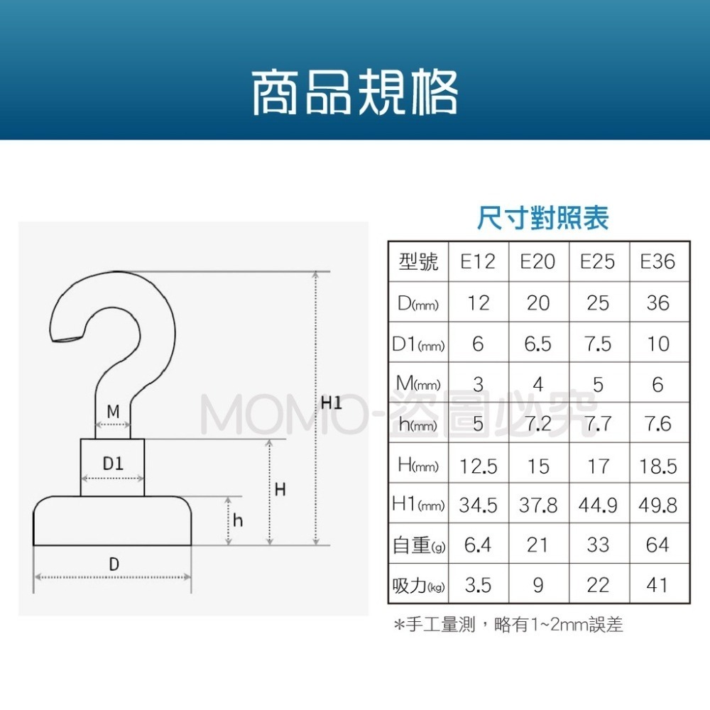 🔥台灣發貨🔥磁鐵掛勾 掛勾 強磁掛勾 強力磁鐵 多功能掛鉤 磁吸鉤 吸鐵掛鈎 磁性掛勾 吸力彎勾 磁吸掛勾 強力掛鉤-細節圖3