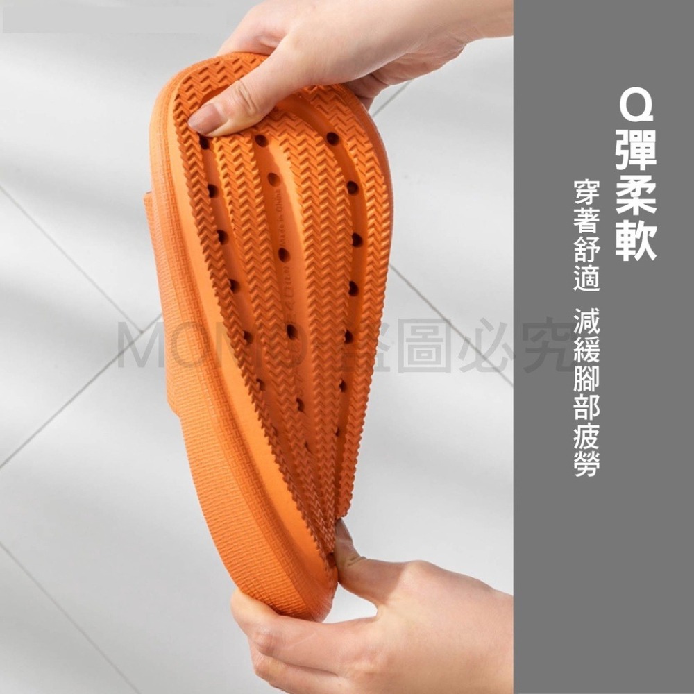 🔥最低價🔥高彈力麵包拖鞋 踩屎感拖鞋 厚底拖鞋 止滑防滑輕量拖 增高拖鞋 居家拖鞋 浴室拖鞋 室內拖鞋 防滑拖-細節圖5