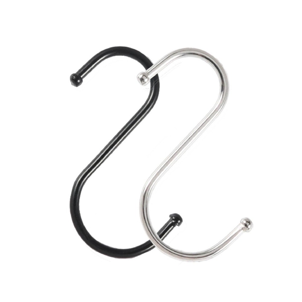 🔥多用途🔥不鏽鋼S型掛鈎 金屬掛勾 S型掛鈎 S形掛鉤 不銹鋼掛勾 s掛鉤 金屬 掛勾 廚房浴室掛勾 免釘掛鈎 收納-細節圖2