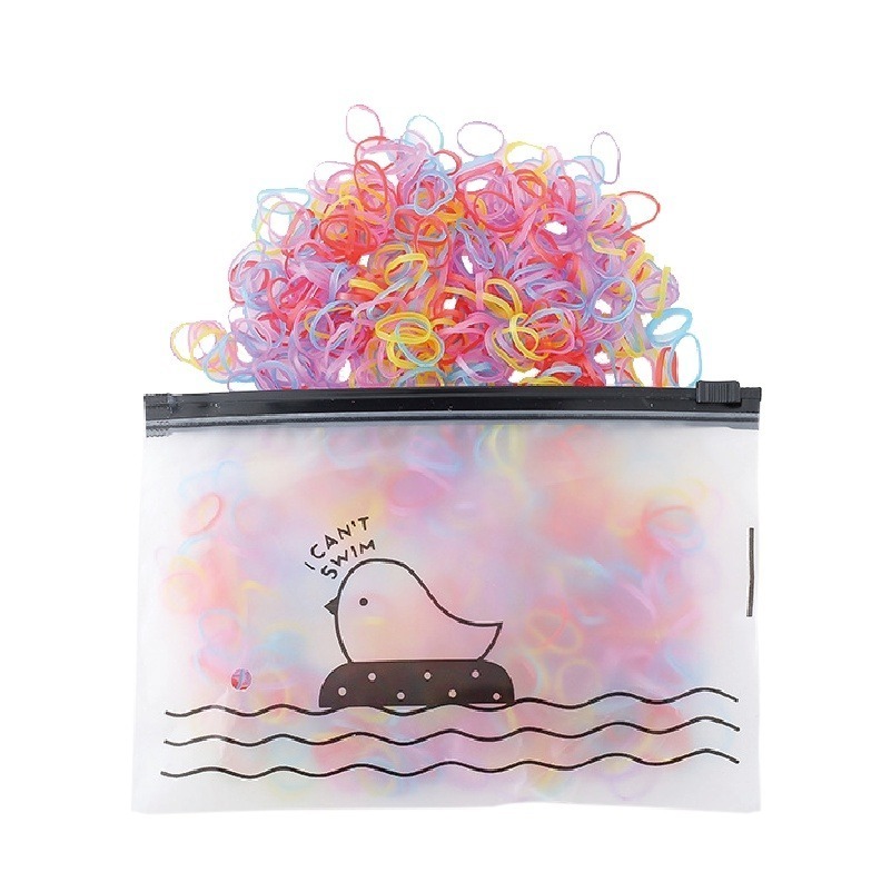 🔥百變造型🔥橡皮筋 髮圈 兒童橡皮筋 綁頭髮 馬尾 高彈力 髮圈 黑色 綁頭髮 髮束 髮飾 大人 寶寶髮帶 彩色橡皮-細節圖2