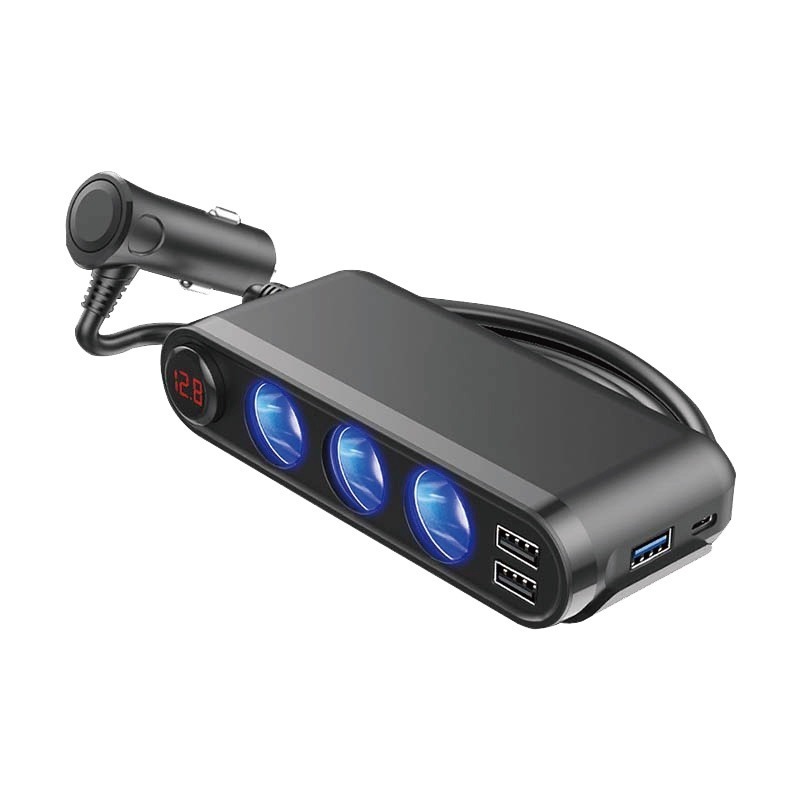 🔥檢驗合格🔥車用點煙器擴充座 usb擴充 車充擴充 車用充電器 點菸器擴充type-c PD車用快充 QC3.0車用-細節圖2