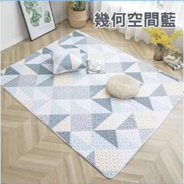 幾何空間藍 寵物防滑睡墊,50*70cm