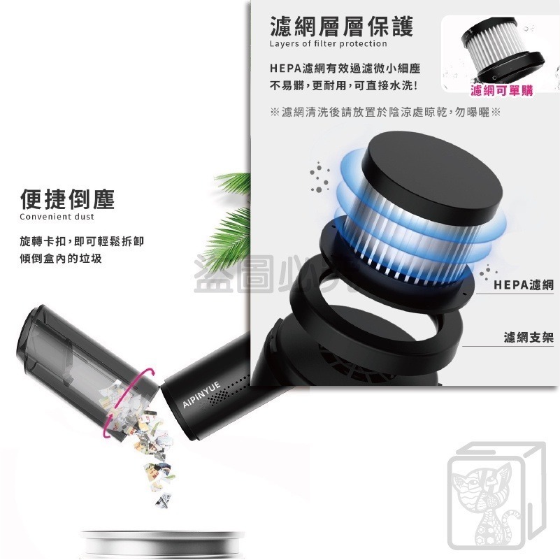 🔥附三種吸頭🔥無線車用吸塵器 無線吸塵器 車用吸塵器 手持吸塵器 BSMI合格吸塵器 可換頭汽車吸塵器 兩用吸塵器-細節圖9