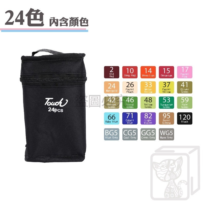 🔥色彩鮮豔🔥雙頭彩色馬克筆 24色 48色 80色 色彩馬克筆 油性馬克筆 雙頭馬克筆 馬克筆 雙頭繪筆 多色馬克筆-細節圖7