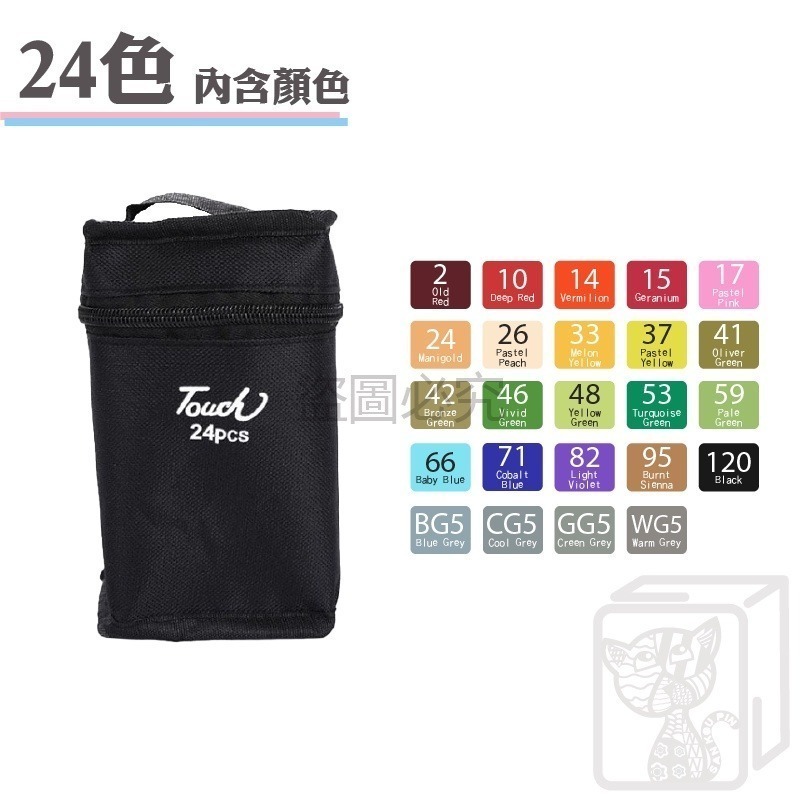 🔥色彩鮮豔🔥雙頭彩色馬克筆 24色 48色 80色 色彩馬克筆 油性馬克筆 雙頭馬克筆 馬克筆 雙頭繪筆 多色馬克筆-細節圖7