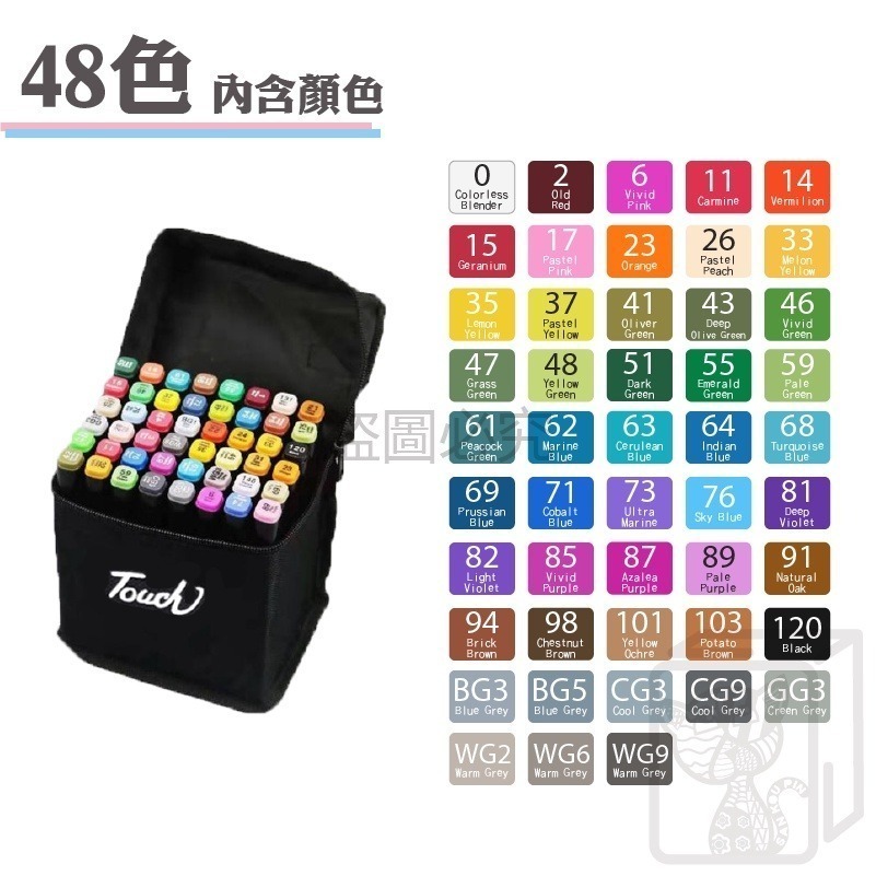 🔥色彩鮮豔🔥雙頭彩色馬克筆 24色 48色 80色 色彩馬克筆 油性馬克筆 雙頭馬克筆 馬克筆 雙頭繪筆 多色馬克筆-細節圖8